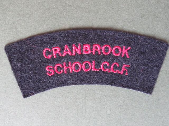 British Army Cranbrook School C.C.F. (Combined Cadet Force) Shoulder Title