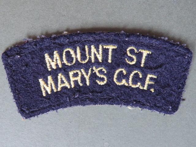 British Army Mount St Mary's College C.C.F. (Combined Cadet Force) Shoulder Title