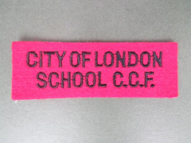 British Army City of London School C.C.F. (Combined Cadet Force) Shoulder Title