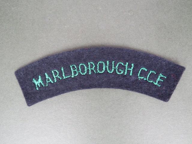 British Army Marlborough College C.C.F. (Combined Cadet Force) Shoulder Title