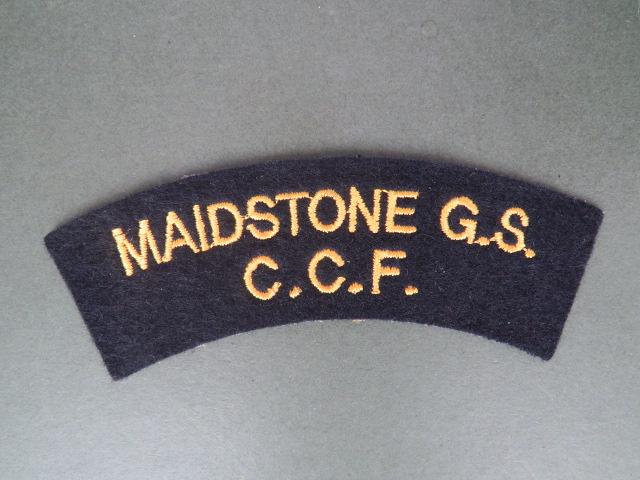 British Army Maidstone Grammer School C.C.F. (Combined Cadet Force) Shoulder Title