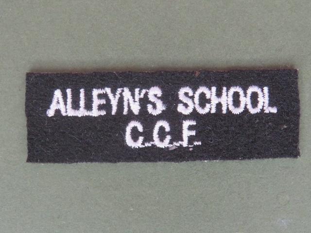 British Army Alleyn's School C.C.F. (Combined Cadet Force) Shoulder Title