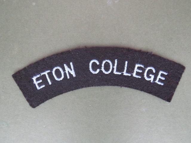 British Army Eton College C.C.F. (Combined Cadet Force) Shoulder Title