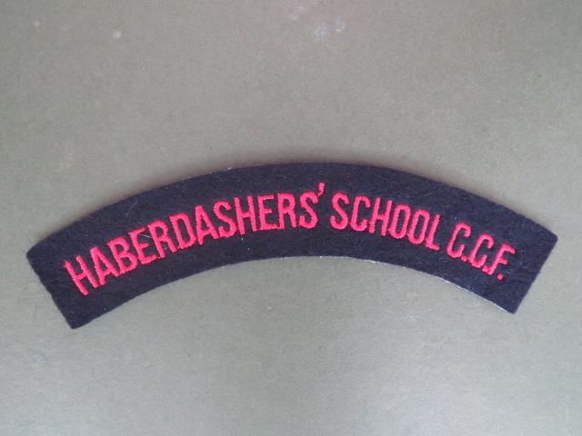 British Army Haberdashers' School C.C.F. (Combined Cadet Force) Shoulder Title