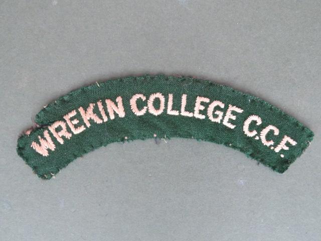 British Army Wrekin College C.C.F. (Combined Cadet Force) Shoulder Title