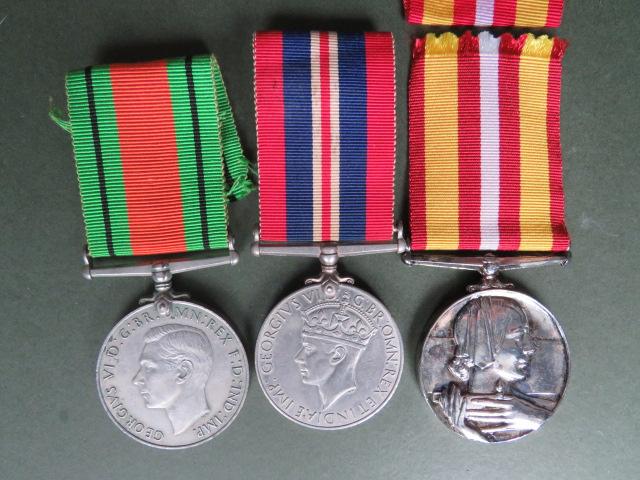 British WW2 War Medal 1939-1945, Defence Medal and Voluntary Medical Service Medal