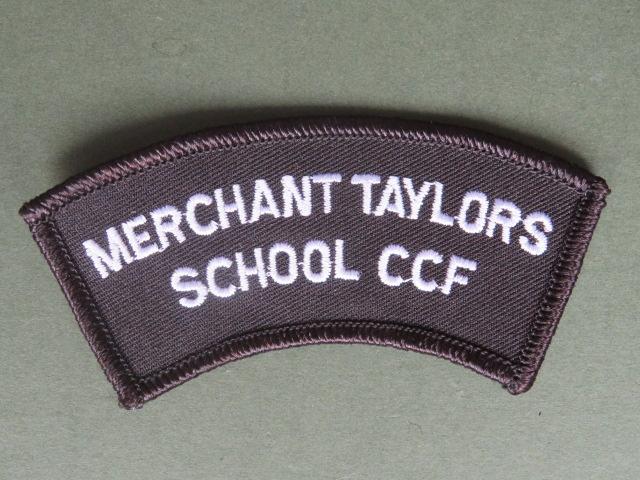 British Army Merchant Taylors School C.C.F. (Combined Cadet Force) Shoulder Title