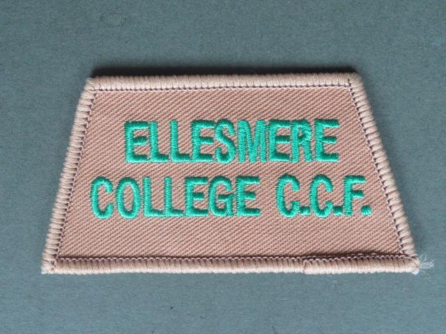 British Army Ellesmere College C.C.F. (Combined Cadet Force) Shoulder Title