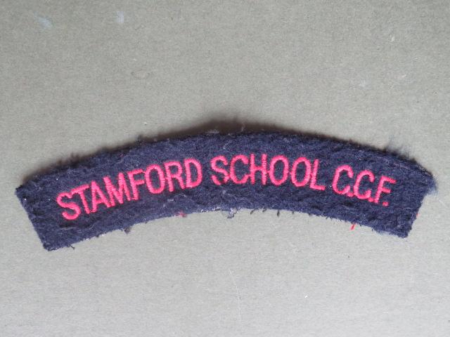 British Army Stamford School C.C.F. (Combined Cadet Force) Shoulder Title