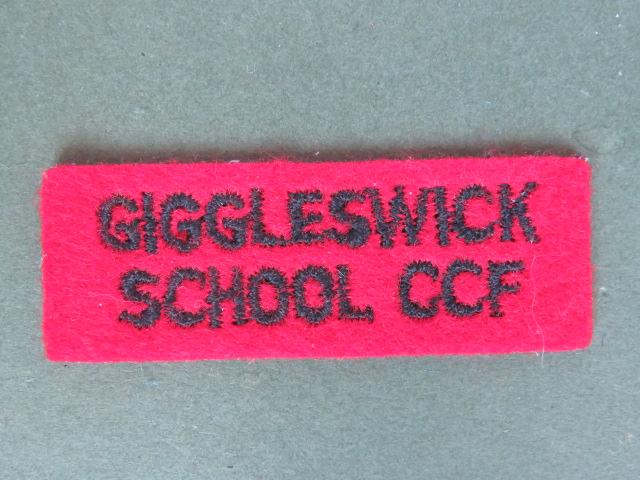 British Army Giggleswick School C.C.F. (Combined Cadet Force) Shoulder Title