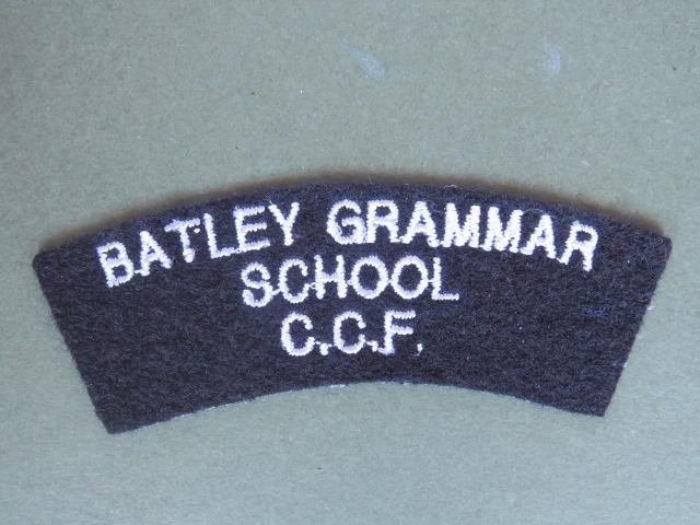 British Army Batley Grammer School C.C.F. (Combined Cadet Force) Shoulder Title