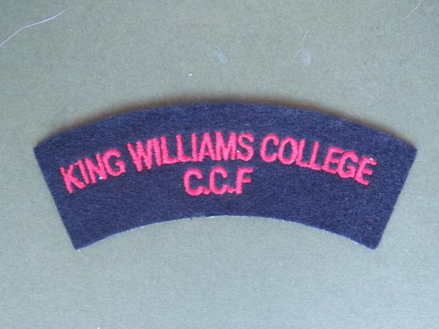 British Army King Williams College C.C.F. (Combined Cadet Force) (Royal Marine Section) Shoulder Title