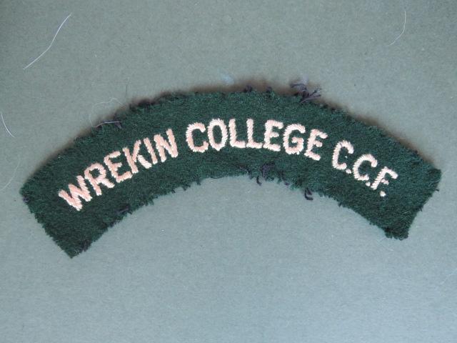 British Army Wrekin College C.C.F. (Combined Cadet Force) Shoulder Title