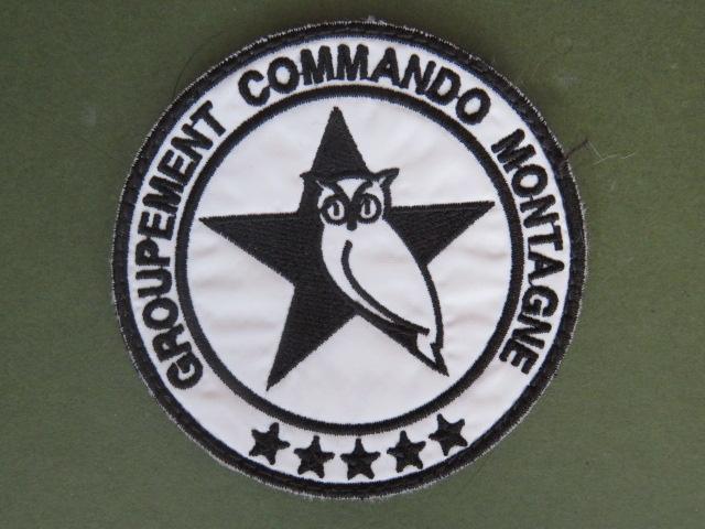 France Mountain Commando Group (Groupement de Commando de Montagne, GCM) Shoulder Patch Shoulder Patch