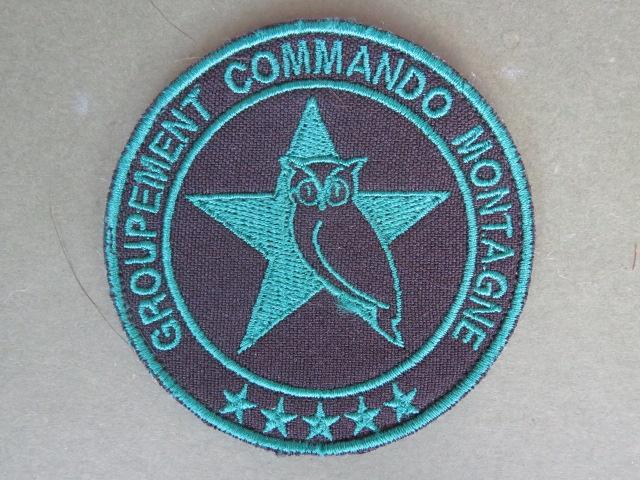 France Mountain Commando Group (Groupement de Commando de Montagne, GCM) Shoulder Patch