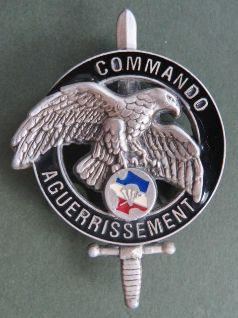 France Army C.N.E.C. COMMANDO AGUERRISSEMENT Pocket Crest