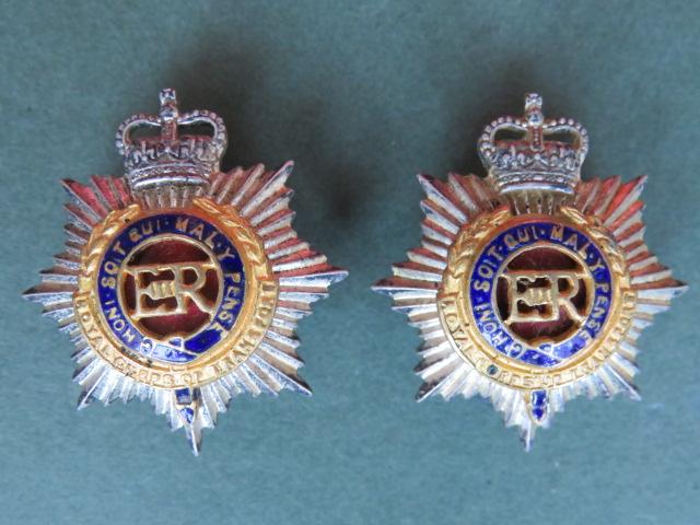 British Army EIIR Royal Corps of Transport Officer's Collar Badges