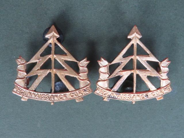 British Army WW2 Reconnaissance Corps Collar Badges