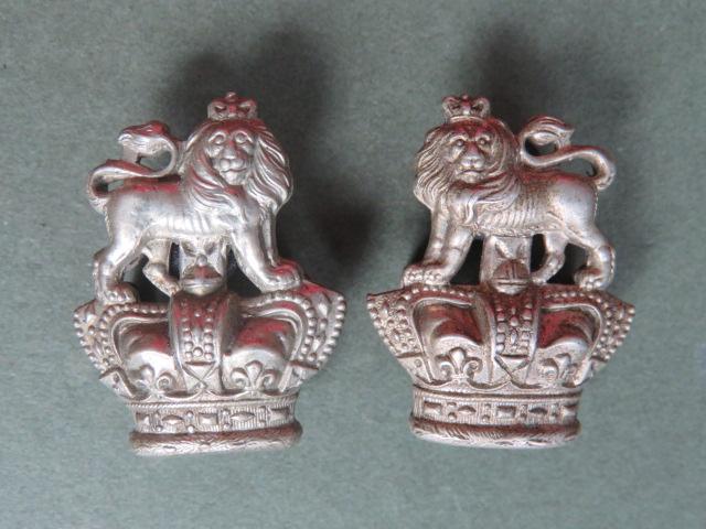 British Army The Loyal Regiment (North Lancashire) 3rd Duke of Lancaster's Own Royal Lancashire Militia Collar Badges