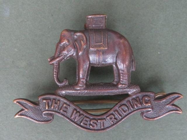 British Army The Duke of Wellington's Regiment (West Riding) Officers' Service Dress Collar Badge