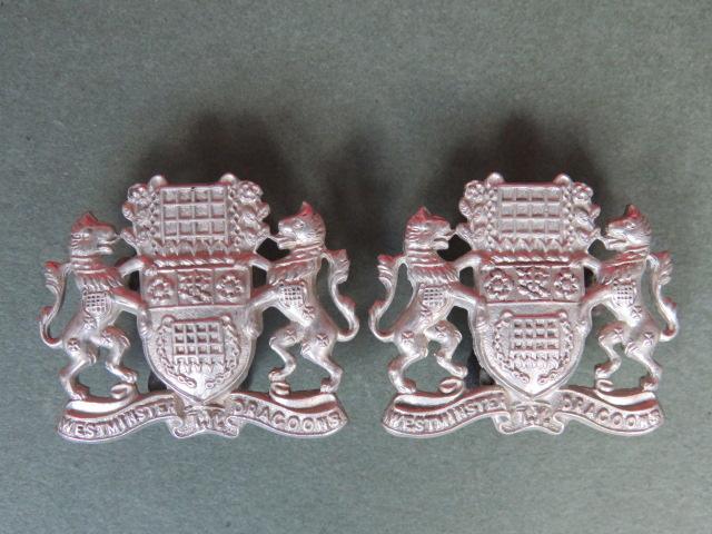 British Army 2nd County of London Yeomanry (Westminster Dragoons) Collar Badgess