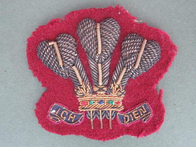 British Army The 10th Royal Hussars (Prince of Wales's Own) No1 Dress Arm Badge