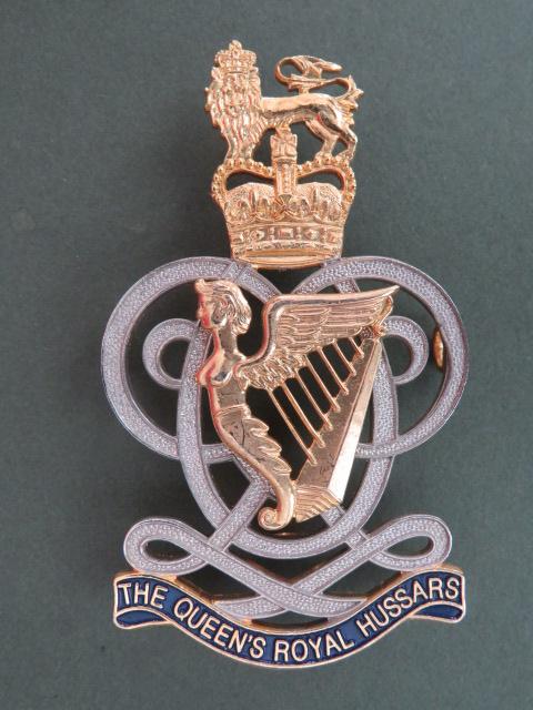 British Army The Queen's Royal Hussars Piper's Cap Badge