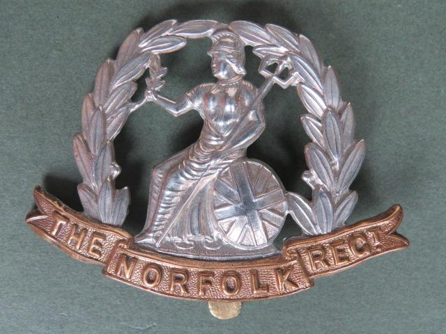 British Army Pre 1937 Norfolk Regiment Cap Badge