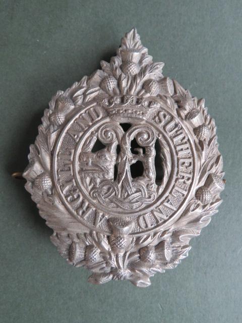 British Army Argyll and Sutherland Highlanders Glengarry Badge