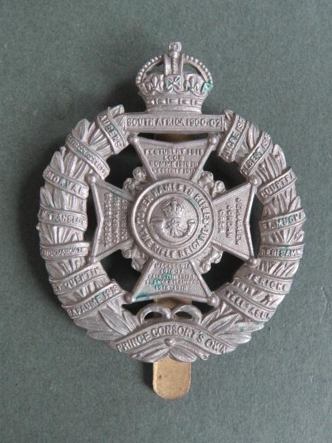 British Army Post 1937 17th County of London Regiment, Tower Hamlet Rifles, The Rifle Brigade Cap Badge