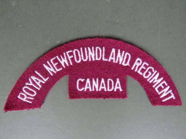 Canada Army Post WW2 Royal Newfoundland Regiment Shoulder Title