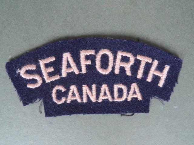 Canada Army Post WW2 / 1950's The Seaforth Highlanders Shoulder Title