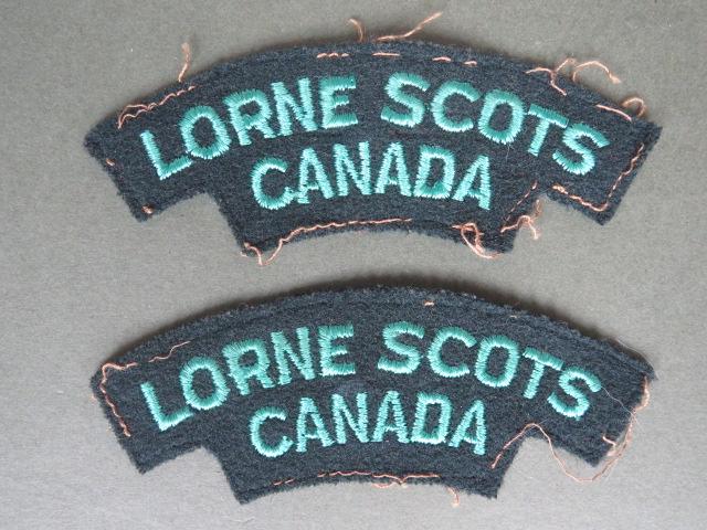 Canada Army Post WW2 / 1950's The Lorne Scots Shoulder Titles