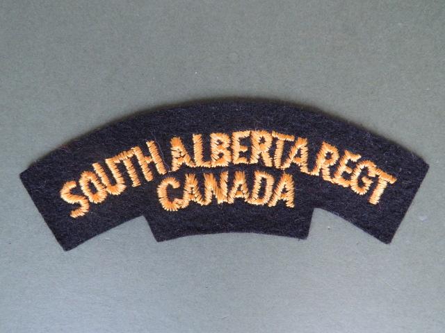 Canada Army WW2 South Alberta Regiment Shoulder Title