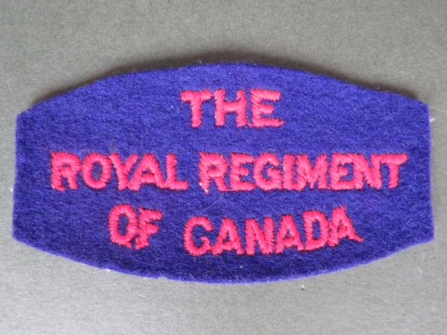 Canada Army WW2 The Royal Regiment of Canada Shoulder Title