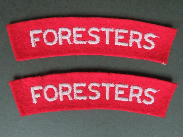 British Army WW2 Sherwood Foresters (Nottinghamshire and Derbyshire Regiment) Shoulder Titles