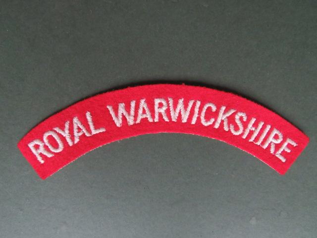 British Army Royal Warwickshire Regiment Shoulder Title