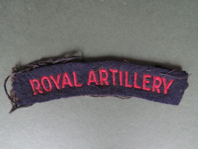 British Army WW2/1950's Royal Artillery Shoulder Title