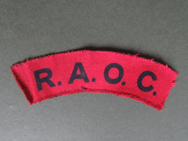 British Army WW2 Royal Army Ordnance Corps Shoulder Title