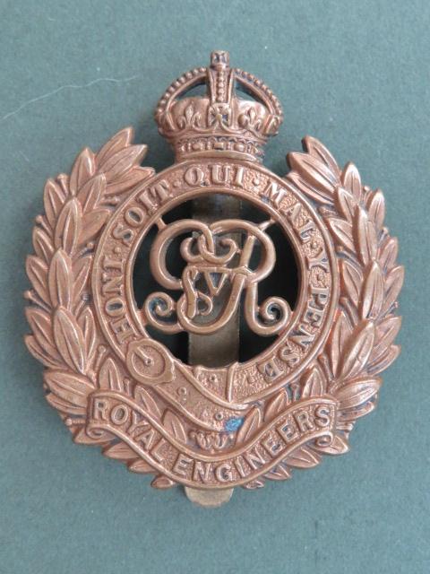 British Army Royal Engineers KGV Cap Badge