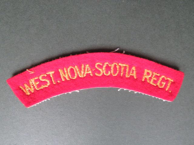 Canada Army WW2 West Nova Scotia Regiment Shoulder Title