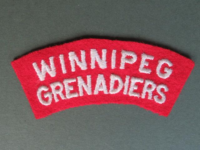 Canada Army WW2 Winnipeg Grenadiers Shoulder Title