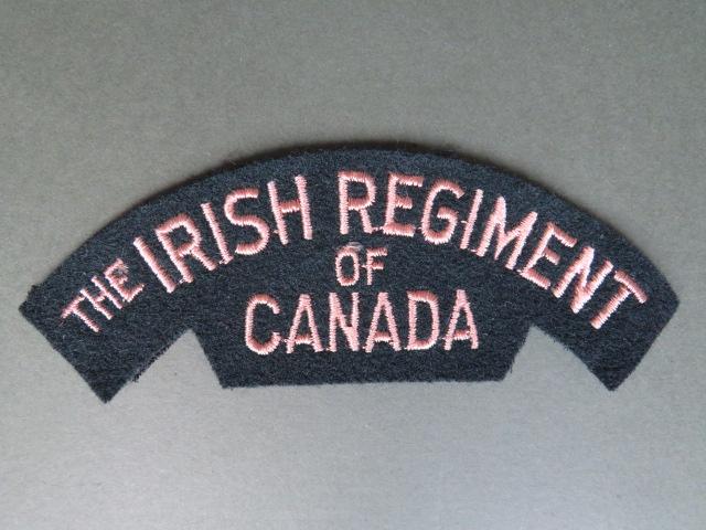 Canada Army Post WW2 The Irish Regiment of Canada Shoulder Title