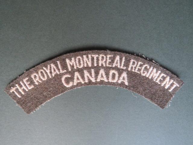 Canada Army Post WW2 The Royal Montreal Regiment Shoulder Title