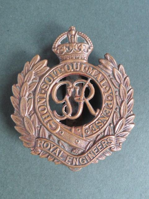 British Army Royal Engineers KGVI Cap Badge