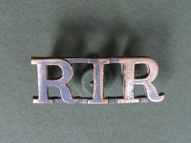 British Army The Royal Irish Rifles Shoulder Title