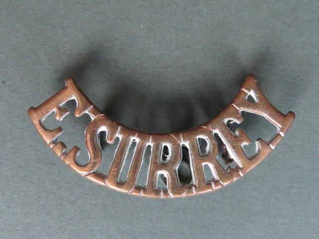 British Army The East Surrey Regiment Shoulder Title