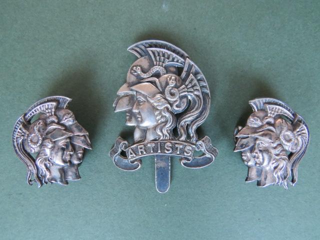 British Army 28th (County of London) Battalion, The London Regiment (Artists Rifles) Officers' Cap & Collar Badges