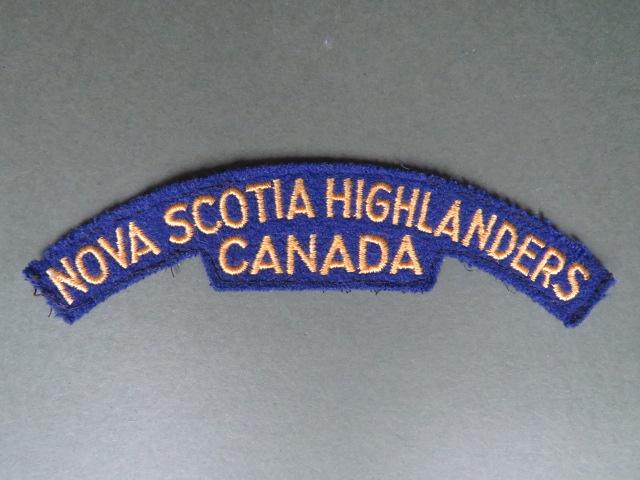 Canada Army Post WW2 Nova Scotia Highlanders Shoulder Title