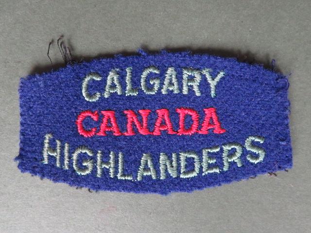 Canada Army WW2 / Post WW2 Calgary Highlanders Shoulder Title